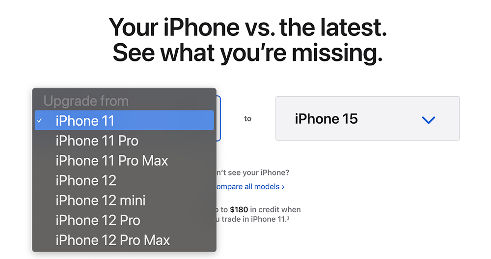Apple 最新比較網頁貼心列出「換掉老 iPhone 升級新機的各種理由」 - 電腦王阿達