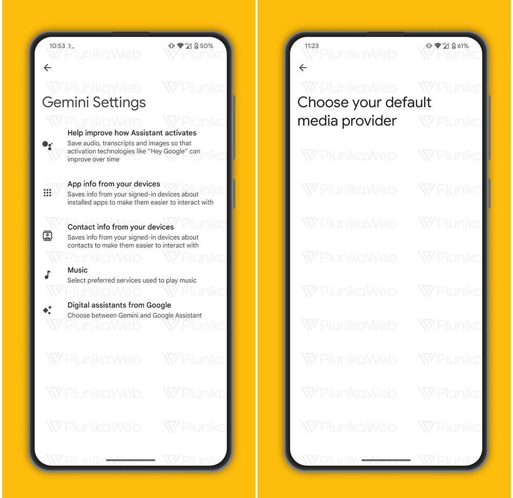 Google Gemini AI 將可與音樂串流服務有所連結