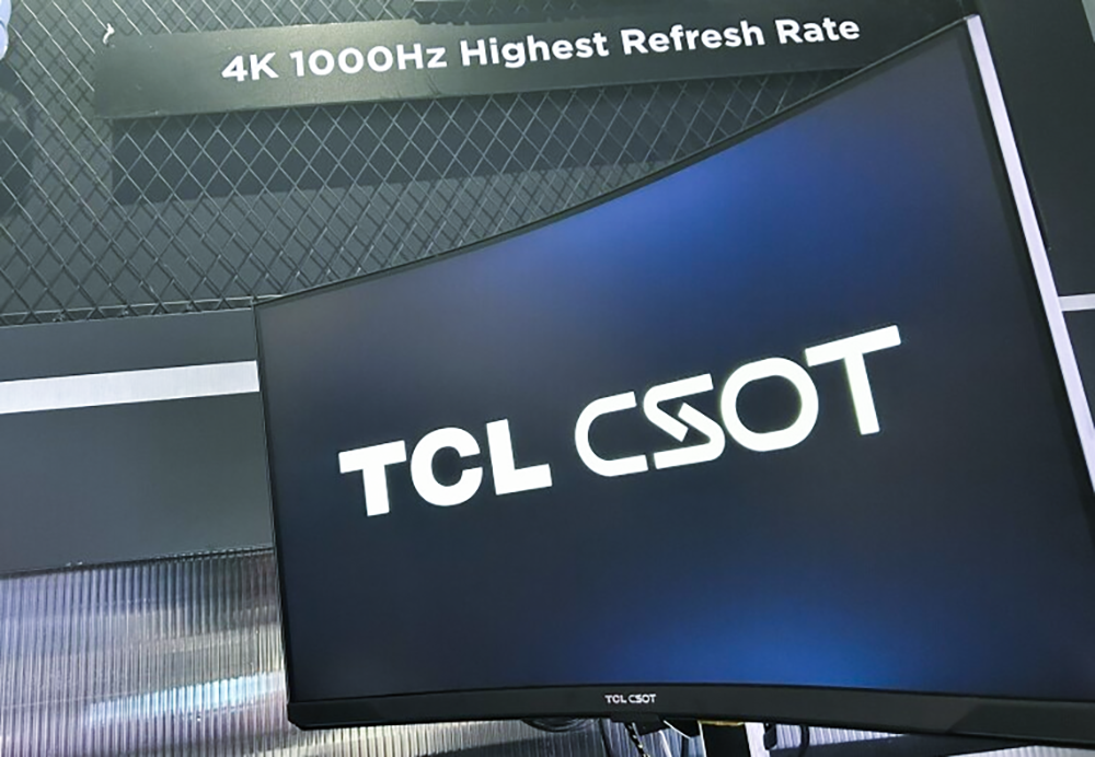 TCL 展出 1000Hz 更新率 4K 顯示器