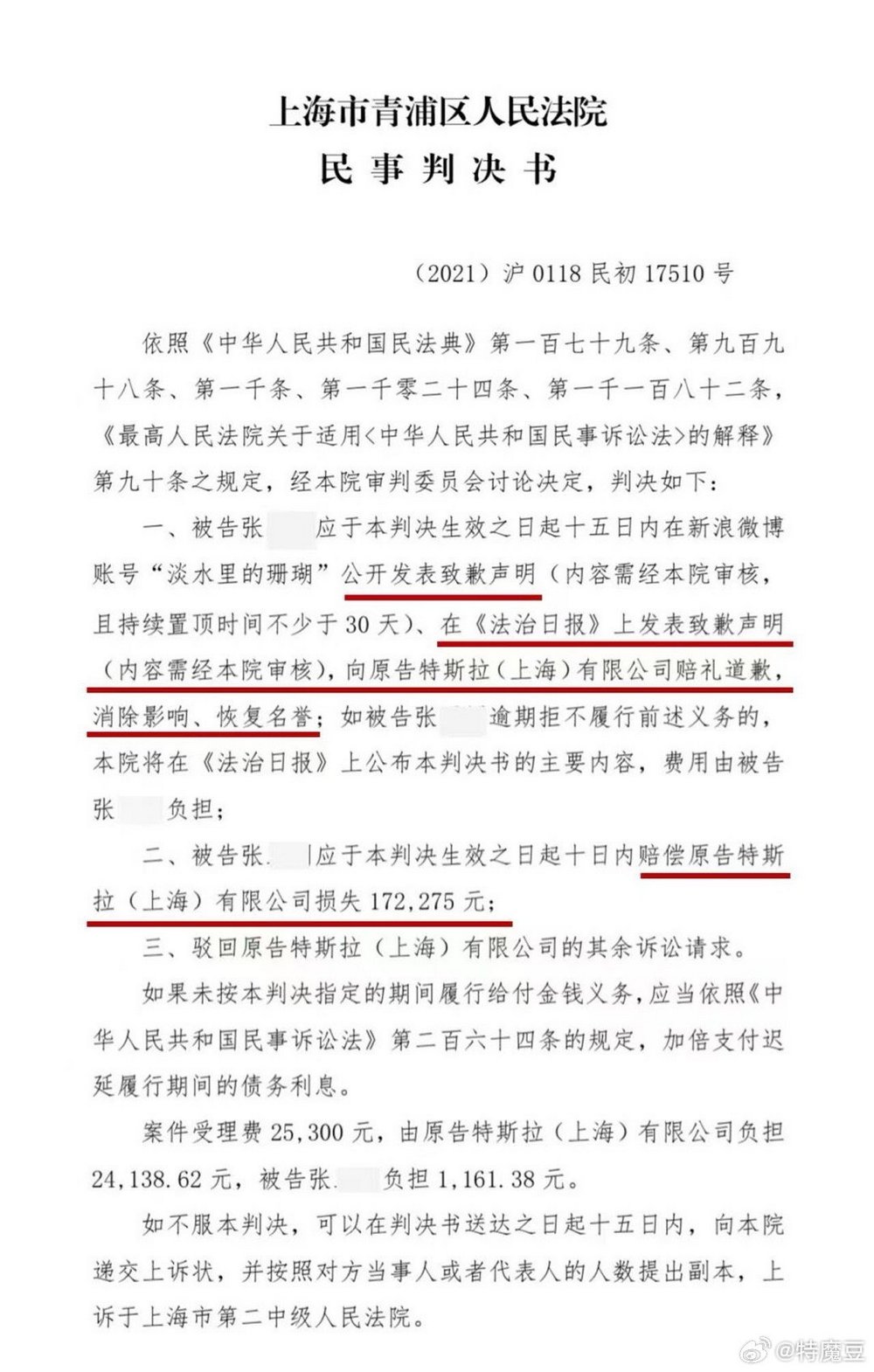 中國特斯拉告維權女一審判決出爐 幕後竟有主使者？ - 電腦王阿達