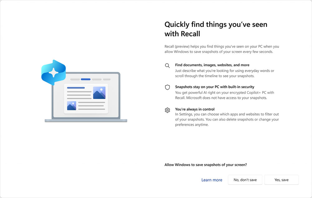 Windows 暫緩推出 Recall 功能來解決「小問題」 - 電腦王阿達