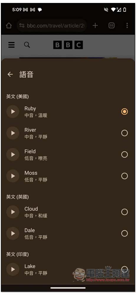 Chrome 的 Androird 版現在可以朗讀頁面了，不用讀、改用聽的 - 電腦王阿達