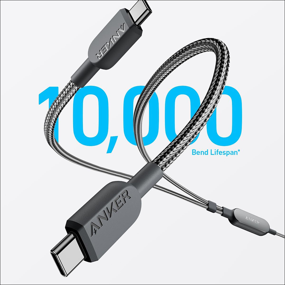 Anker 推出全新 2 合 1 的 USB-C 充電傳輸線，最大 140W 快速充電、支援自動調整充電功率，同時為兩台設備充電更省充電孔 - 電腦王阿達