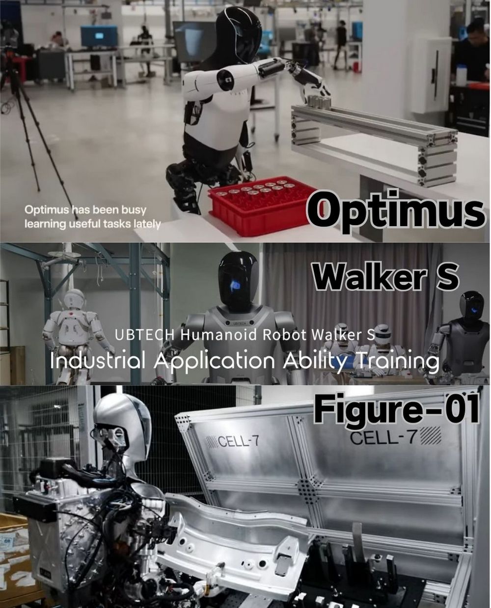 人形機器人在汽車製造業的應用前景 Optimus、Walker S、Figure-01 工廠實戰表現 - 電腦王阿達