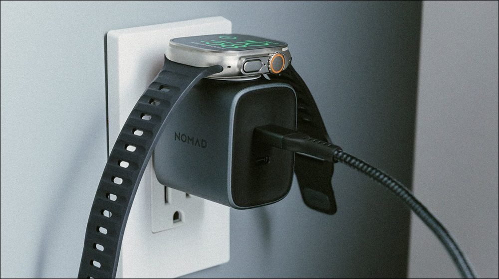 NOMAD 推出內建 Apple Watch 充電器的 65W GaN 快速充電器，雙 USB-C 與 Made for Apple Watch 認證 - 電腦王阿達