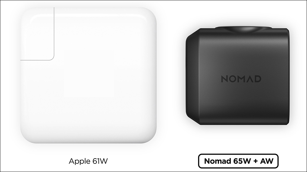 NOMAD 推出內建 Apple Watch 充電器的 65W GaN 快速充電器，雙 USB-C 與 Made for Apple Watch 認證 - 電腦王阿達