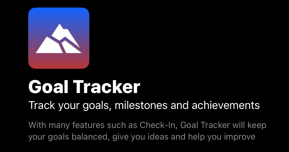 Goal Tracker 終生版限時免費