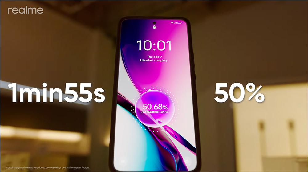 realme 全球首發 320W SUPERSONIC 快充技術，首創折疊電池等三大技術，只需 4 分半就能充滿！ - 電腦王阿達