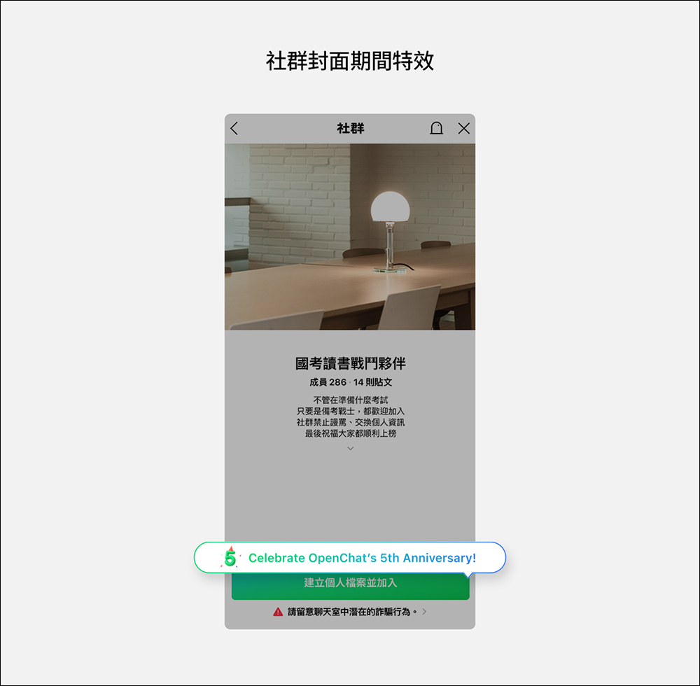 LINE 社群全球 5 週年，推出期間限定聊天室特效！輸入關鍵字就能喚醒神秘小彩蛋 - 電腦王阿達