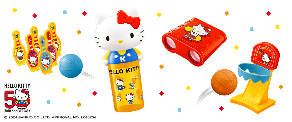 日本麥當勞將與 Hello Kitty 50 週年合作推出共 8 款玩具，喜歡 Hello Kitty 的朋友們千萬不要錯過 - 電腦王阿達