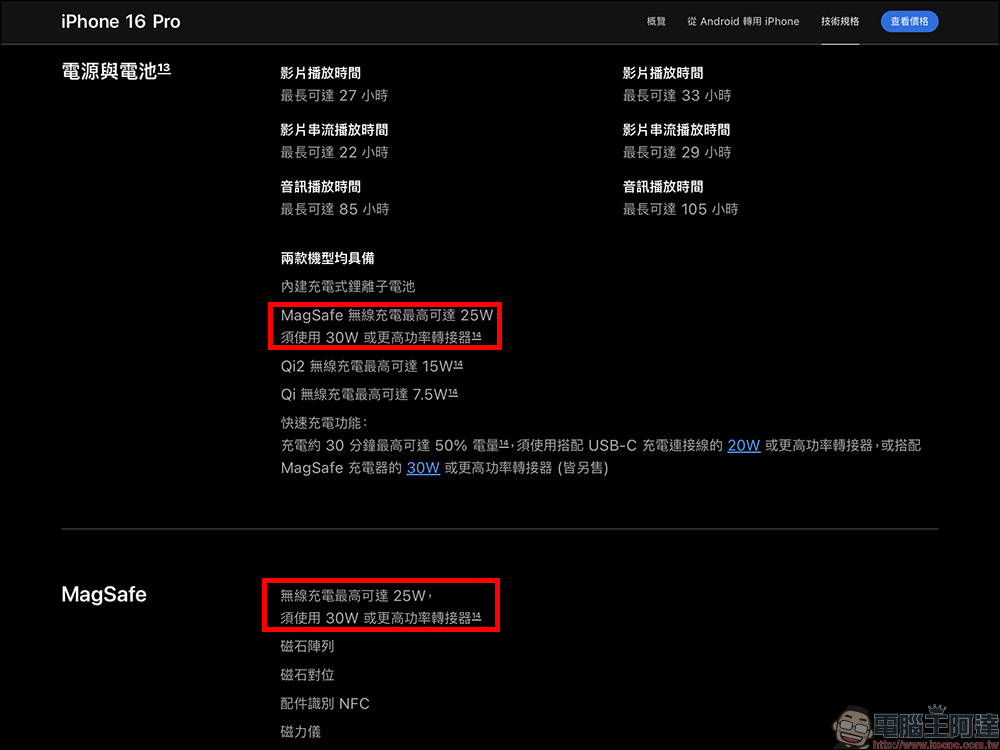 iPhone 16 升級 25W MagSafe 無線充電，但只有中國版還是 15W MagSafe（同場加映：如何避免買到中國版 iPhone） - 電腦王阿達