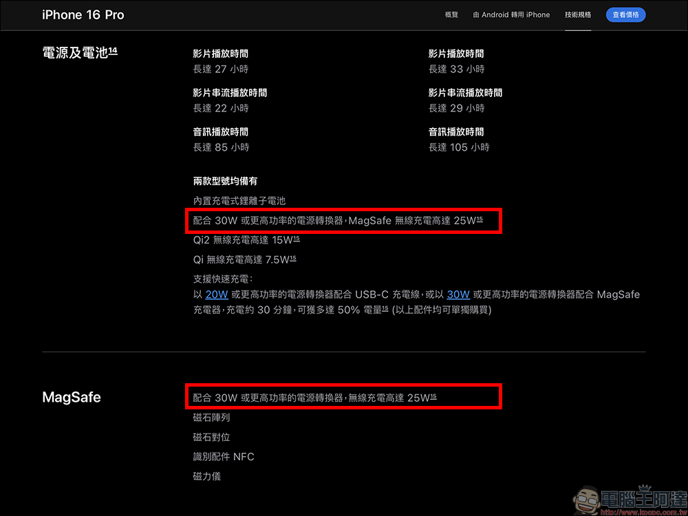 iPhone 16 升級 25W MagSafe 無線充電，但只有中國版還是 15W MagSafe（同場加映：如何避免買到中國版 iPhone） - 電腦王阿達