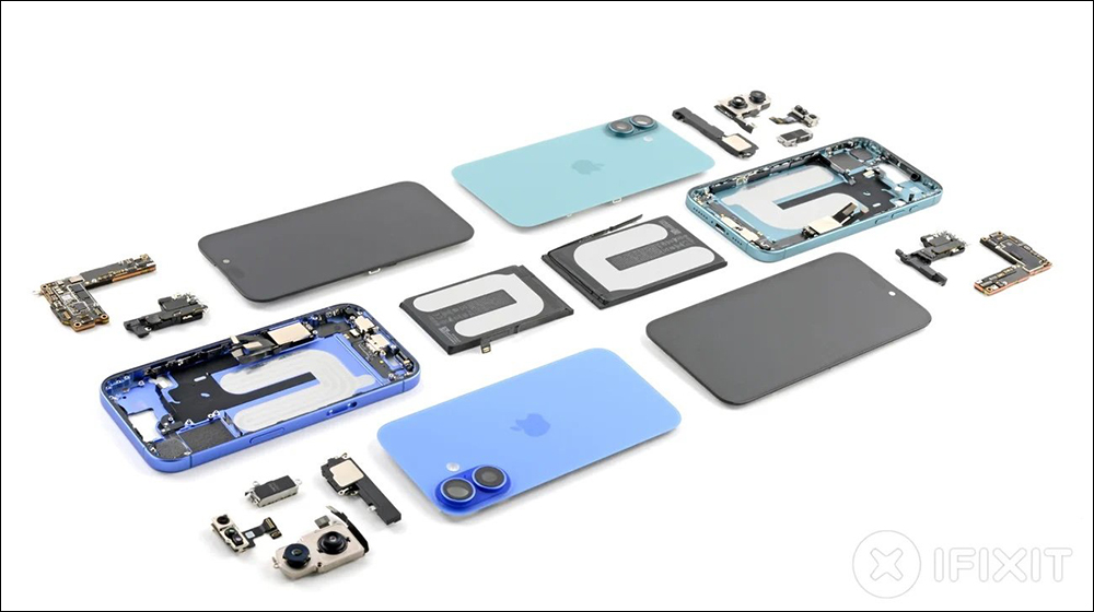 iPhone 16 被 iFixit 拆解，揭露 iPhone 16 與 16 Plus 具備 16 Pro 系列都沒有的全新、更簡單的可更換電池系統 - 電腦王阿達