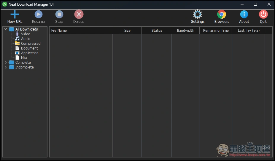 Neat Download Manager 超好用輕量下載器，支援下載社群和影音網站影片、支援自動分類等 - 電腦王阿達