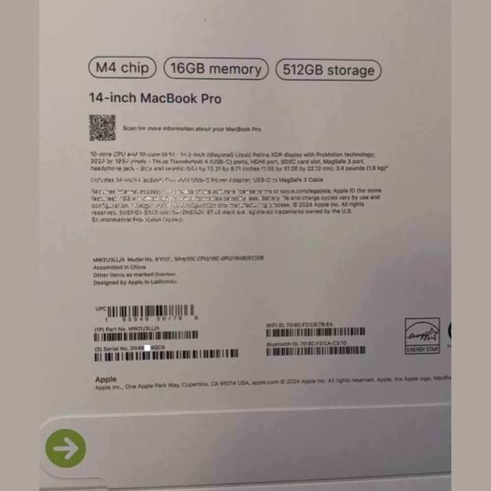 至少 16GB RAM 起跳？M4 MacBook Pro 包裝疑似曝光 - 電腦王阿達