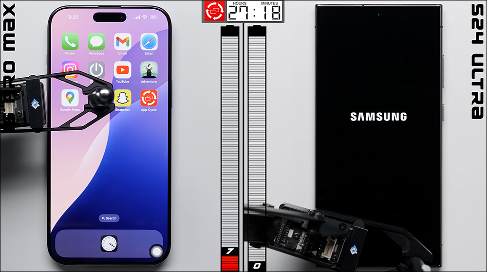 iPhone 16 Pro Max 與 Galaxy S24 Ultra 再次對決，電池續航實測結果出爐 - 電腦王阿達