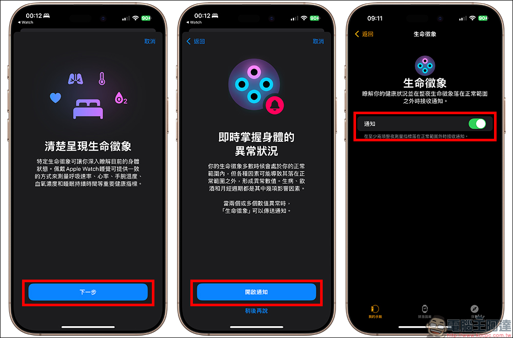 多名 Apple Watch 用戶表示「生命徵象」應用幫助自己提前檢測到疾病（同場加映：watch OS 11.1 預計加入睡眠呼吸中止症通知功能） - 電腦王阿達