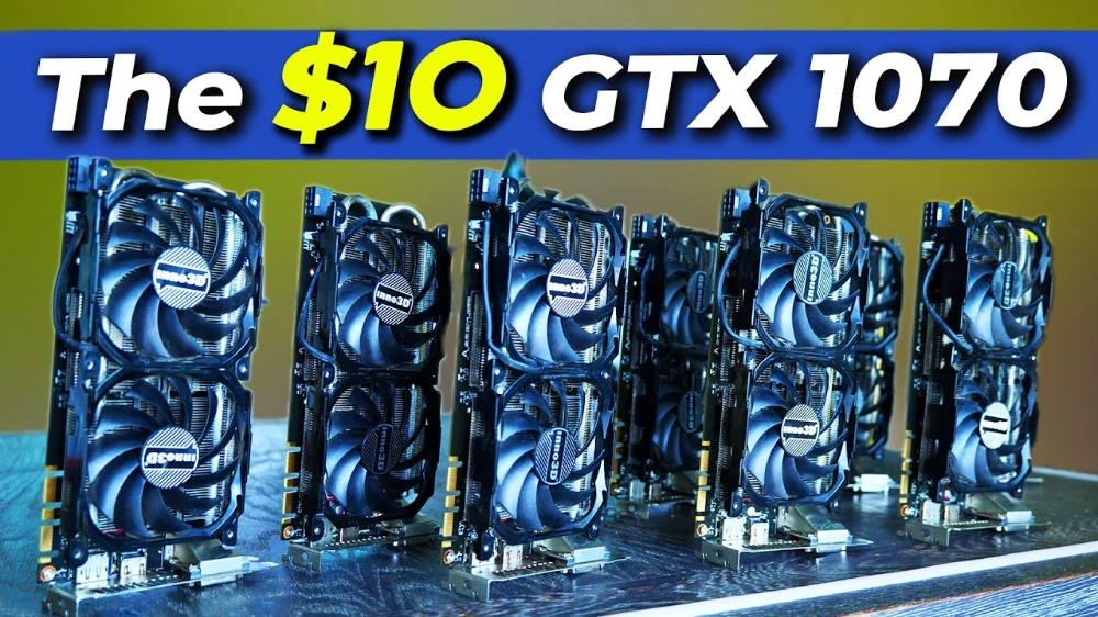 這人也太幸運！只花 100 美元從礦場買 10 張 GTX 1070 顯卡，9 張能正常運行 - 電腦王阿達