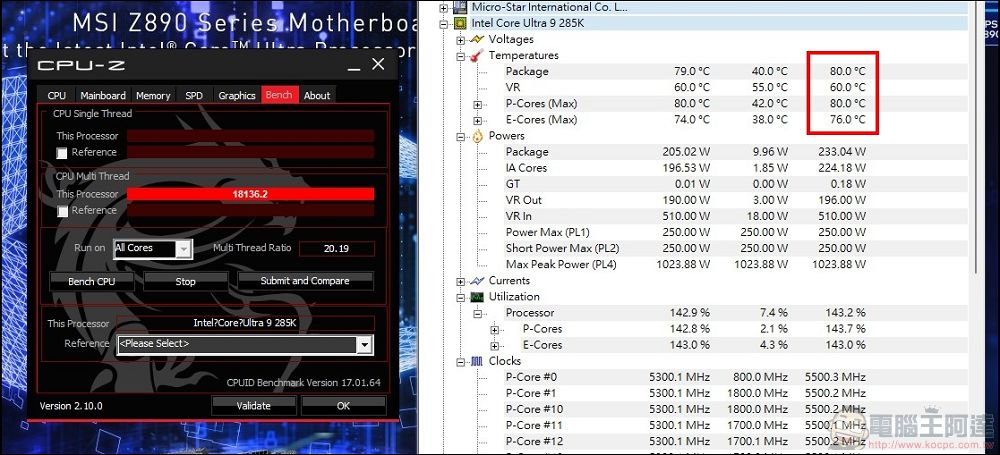 Intel Core Ultra 9 285K 開箱實測：能耗比大幅提升，台積電工藝加持的新桌面端處理器 - 電腦王阿達