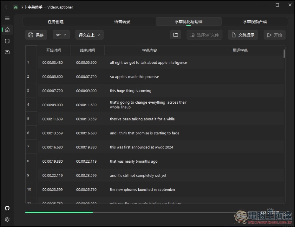 VideoCaptioner 影片下載+ 轉錄+AI 字幕翻譯+合併一次完成的免費開源軟體 - 電腦王阿達