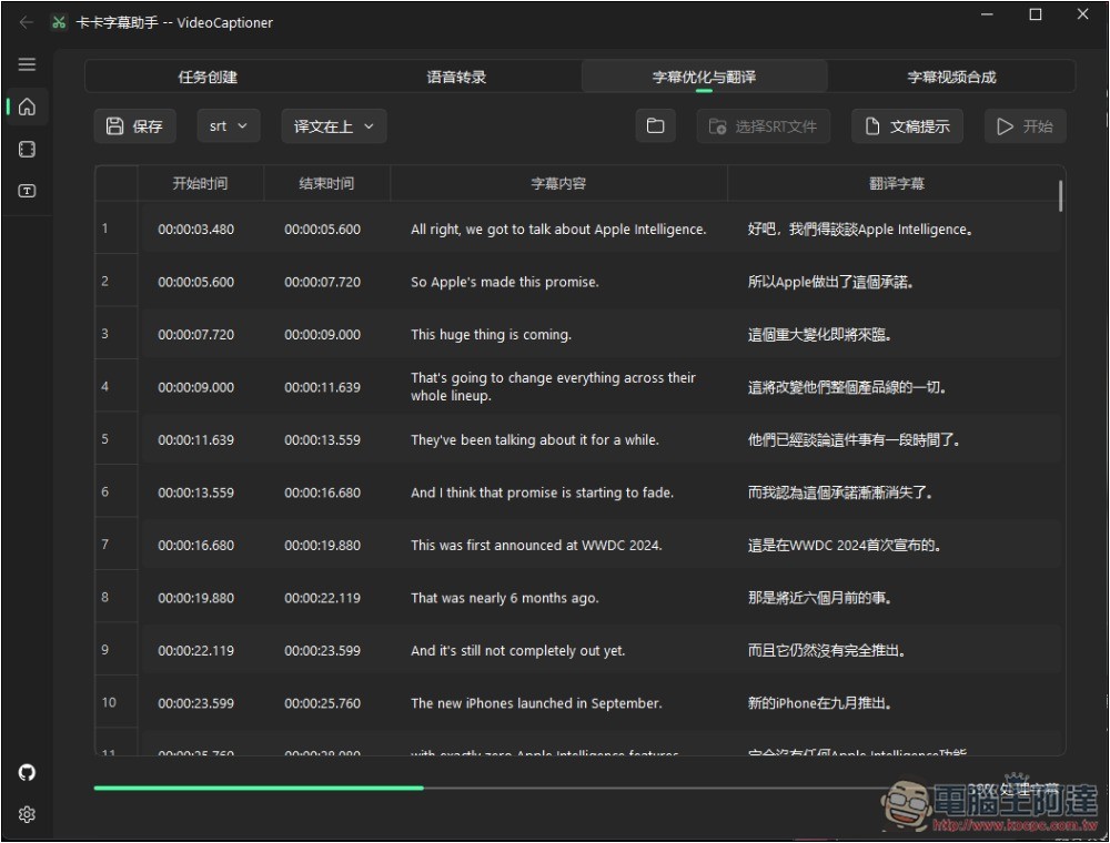 VideoCaptioner 影片下載+ 轉錄+AI 字幕翻譯+合併一次完成的免費開源軟體 - 電腦王阿達