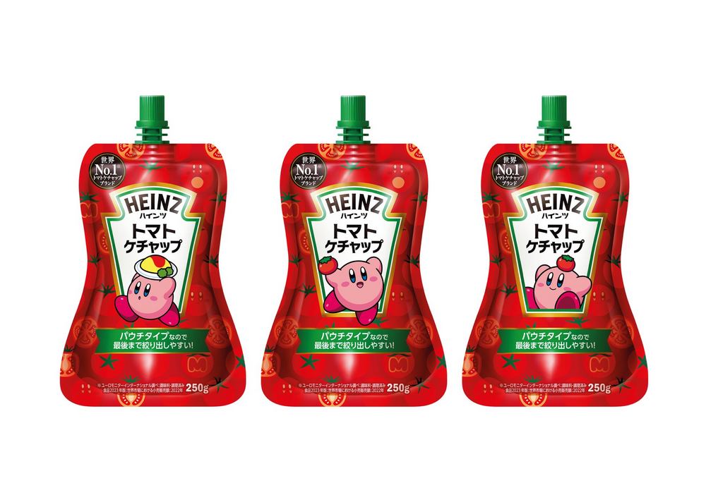 Heinz 與任天堂合作推出日本限定星之卡比聯名袋裝蕃茄醬，共九款可愛造型讓人都想收藏 - 電腦王阿達