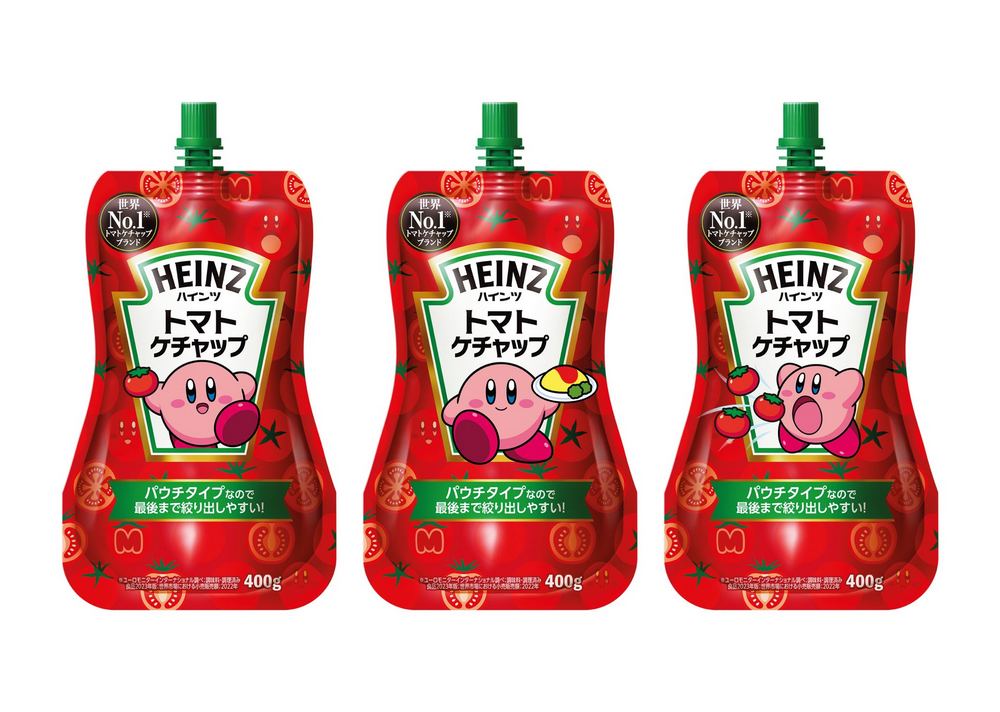 Heinz 與任天堂合作推出日本限定星之卡比聯名袋裝蕃茄醬，共九款可愛造型讓人都想收藏 - 電腦王阿達