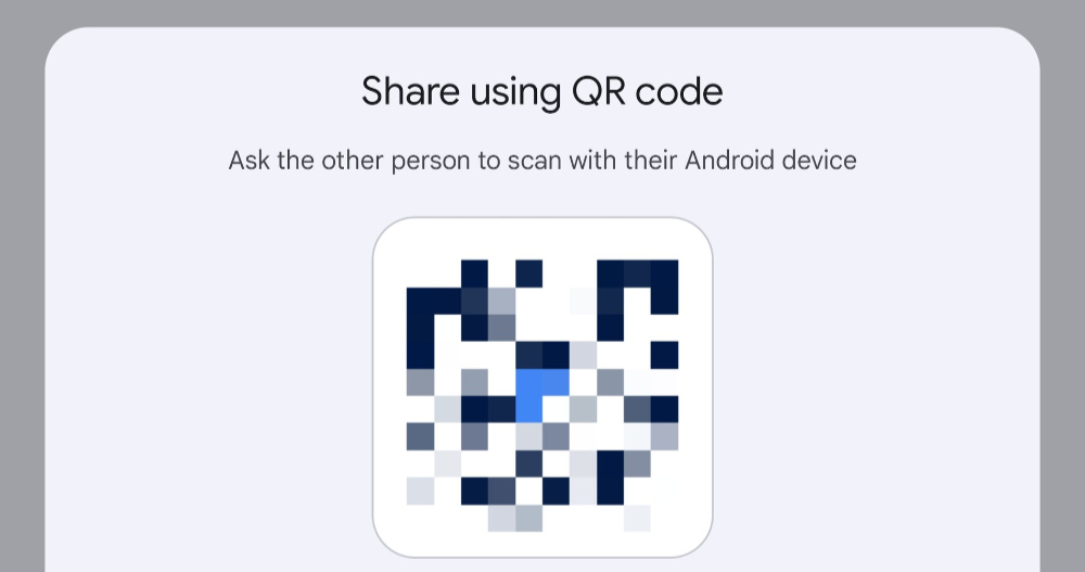 Android Quick Share 用 QR Code 就能快速分享檔案