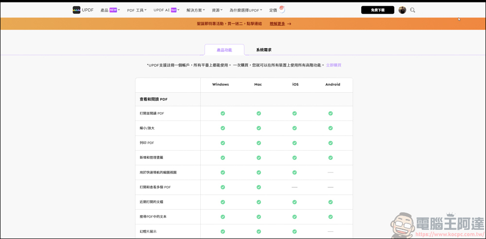 搭載 AI 功能的 PDF 編輯軟體「UPDF」| 高效率、價格實惠的 AI PDF 專業編輯軟體新選擇 - 電腦王阿達