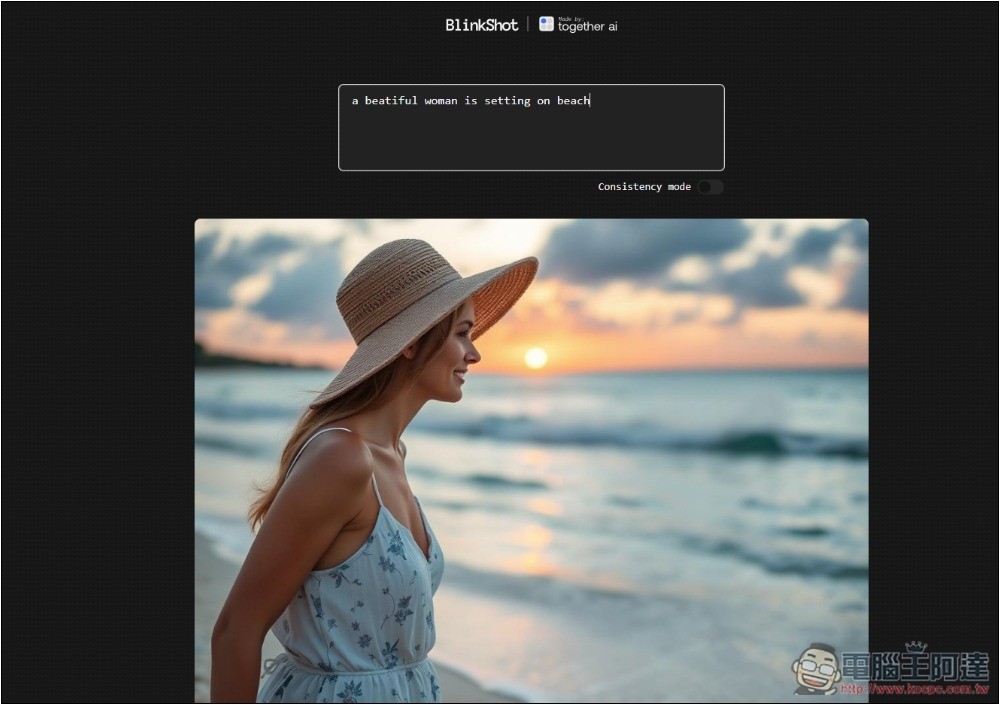 BlinkShot 完全免費的 AI 圖片生成工具，支援即時生成 - 電腦王阿達