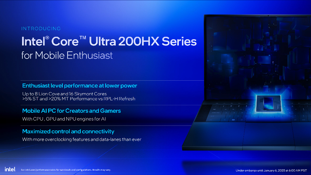 專為高階和遊戲筆電打造的 Intel Core Ultra 200HX/200H 處理器登場 - 電腦王阿達