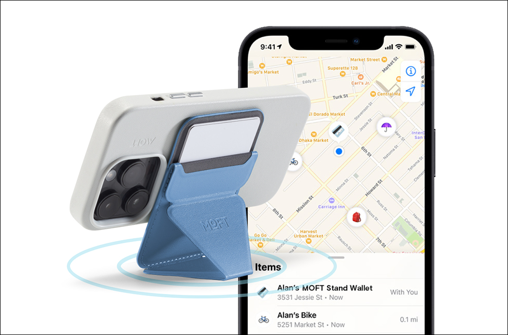 MOFT 在 CES 展示加入「尋找」功能的 MagSsfe 支架卡包等隱形支架新品 - 電腦王阿達