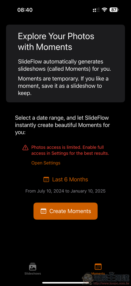 將回憶化為精彩影片《SlideFlow》終生版限時免費（使用心得） - 電腦王阿達