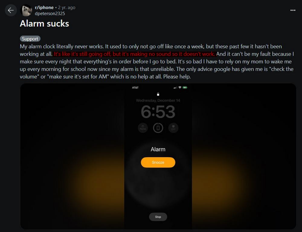 iPhone 鬧鐘失靈問題持續兩年，網友反應鬧鐘不響、震動失效、無法準時響起等等狀況 - 電腦王阿達