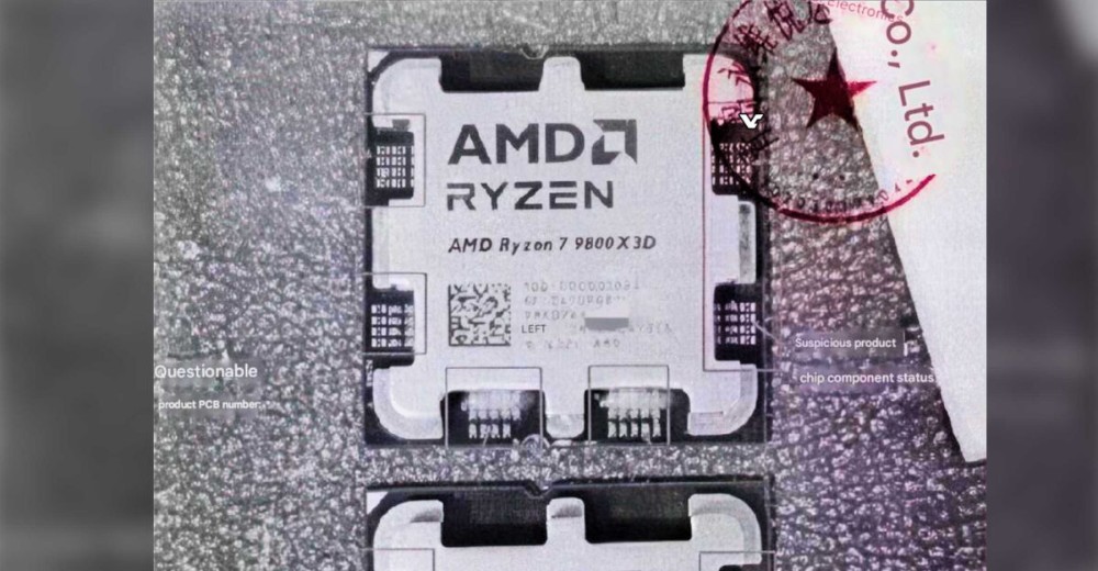 小心，現在市面上有假的 Ryzen 7 9800X3D 處理器 - 電腦王阿達