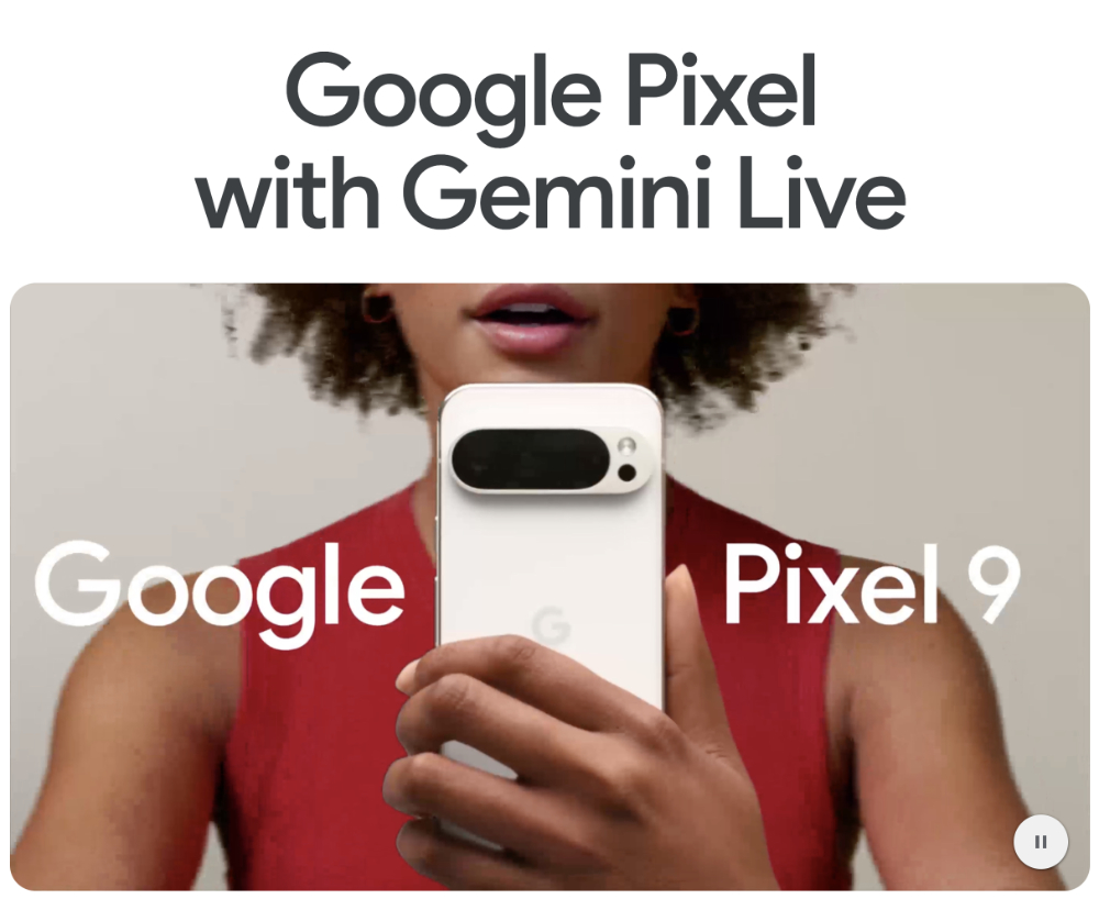 Gemini Live AI 最新功能將同步登上 Pixel 9