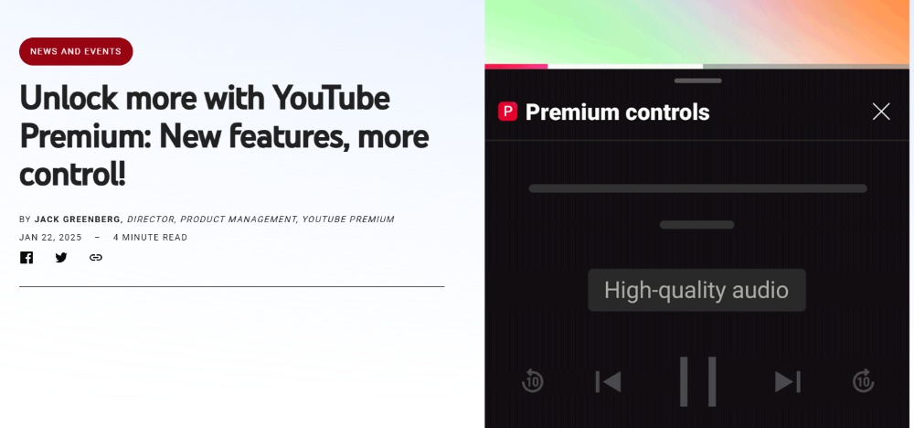 YouTube Premium 獲得 5 項新功能特色，同捆 Google One 進階版可享訂閱折扣 - 電腦王阿達