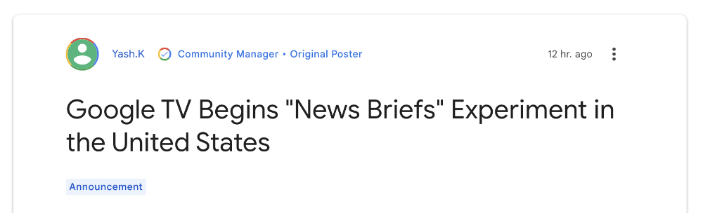 Google TV 帶來 Gemini AI 賦能的「News Briefs」新實驗功能 - 電腦王阿達