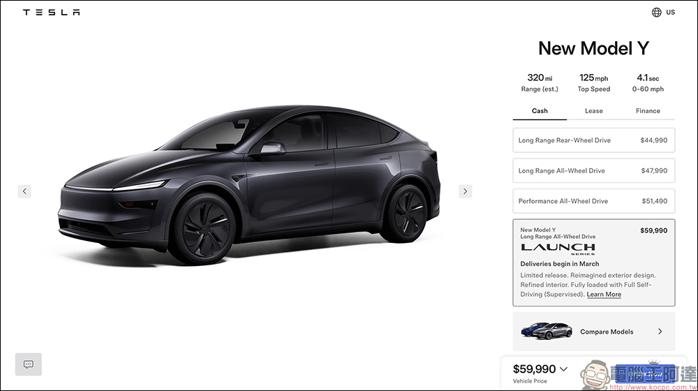 特斯拉全新 Model Y 的改變與升級大揭密！前後車窗升級雙層玻璃、方向盤有新亮點，乘坐更舒適了 - 電腦王阿達