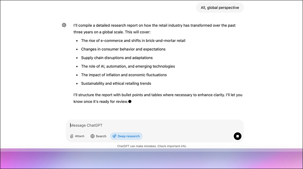 OpenAI 為 ChatGPT 推出「深度研究（Deep Research）」新功能 - 電腦王阿達