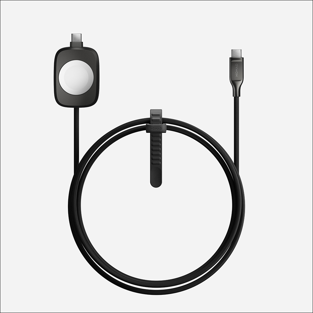 只需 1 條線！Nomad 推出首款結合 Apple Watch 快充模組的雙 USB-C 充電線，可為 Apple Watch、AirPods 等裝置同時進行快充 - 電腦王阿達