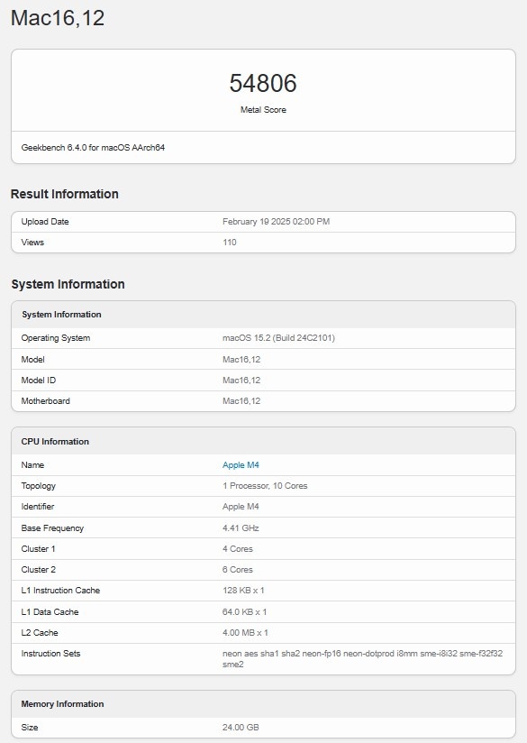 M4 MacBook Air 跑分已現身 Geekbench 資料庫，大約跟標準版 MacBook Pro 差不多 - 電腦王阿達