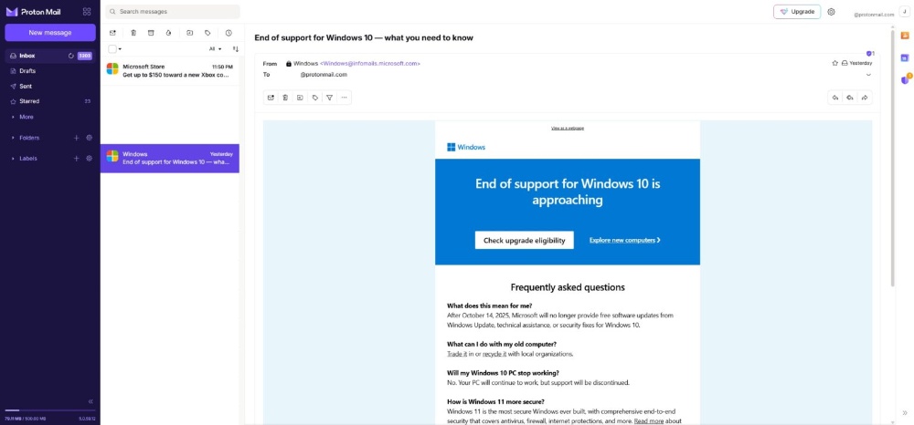 還不升級 Windows 11 嗎？微軟出新招 Email 通知你 Windows 10 的截止日期快到了 - 電腦王阿達