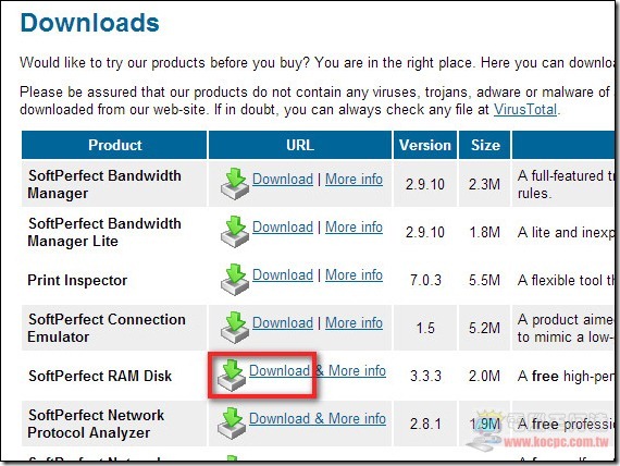 SoftPerfect RAM Disk01